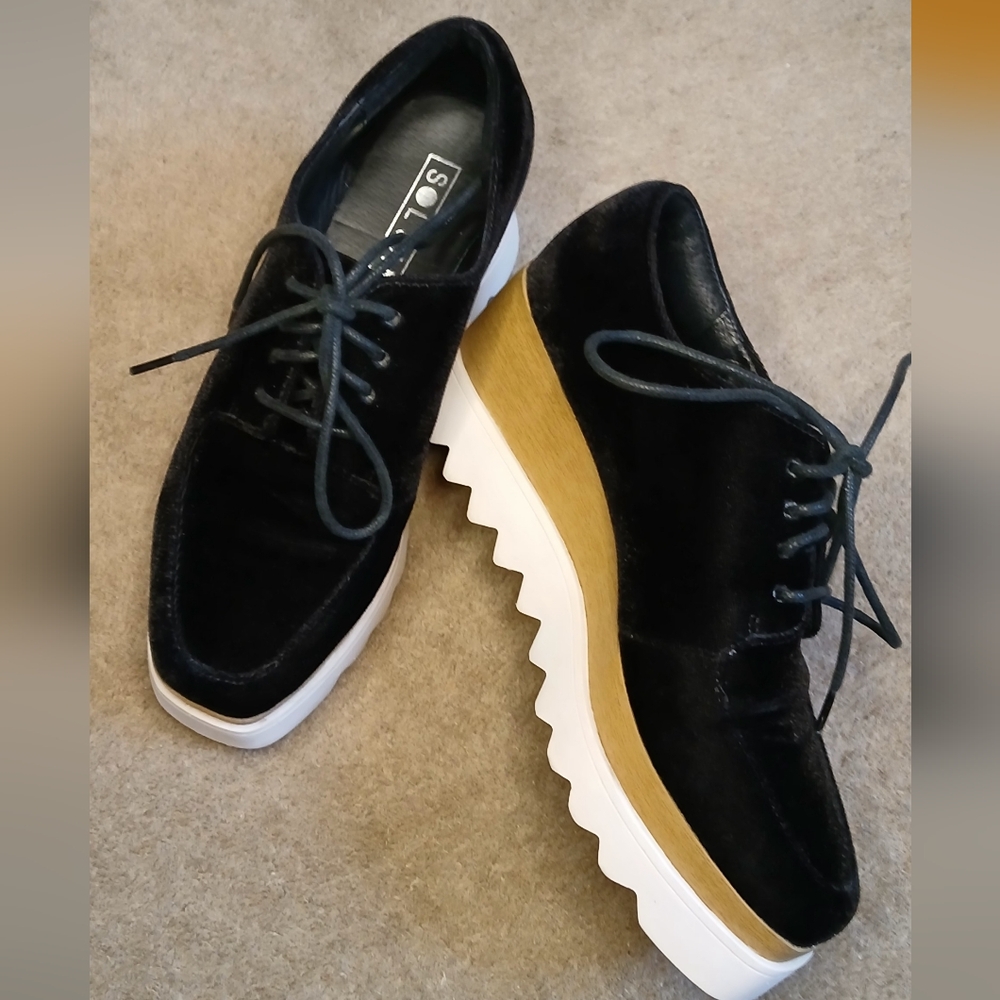 Solsana Megan Velvet Oxfords